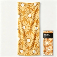 Custom Personalized Daisy Beach Towel With Logo Custom Print Fast Shipping Summer Large Beach Towel or Beach Chair Cover Towel