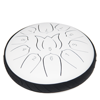 Tambour à langue en acier compact et portable de 6 pouces à 11 notes, antidérapant et léger, idéal pour le camping en plein air, les voyages et la pratique nomade