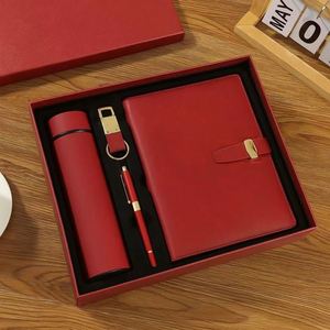 Customizable Logo A5 PU Leather Notebook Set with Pen Stationery Planners Beautiful <b>Gift</b> Box-Business <b>Gift</b> for Chinese New Year - Product Image 2