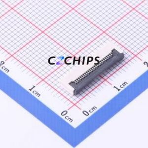 FPC-05F-24PH20 FFC/FPC Connector SMD,P=0.5mm,Horizontal Mount Connector Flip Cover Type Bottom Contact 24P 0.5mm - Product Image 1