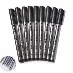 ปากกาเมจิกวาดภาพระบายสี3/5/9ชิ้น,ปากกาหัวเข็มกันน้ำสีดำอุปกรณ์เครื่องเขียนสำหรับนักเรียน - Product Image 4