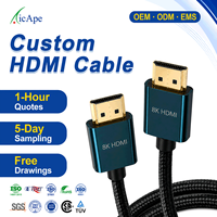 Cable HDMI a HDMI 2.1 de 8K, Ultra Alta Velocidad 48Gbps, Macho a Macho, 8K 60Hz 4K 120Hz HDR para PS5, Xbox, PC, Monitor, Proyector, Smart TV