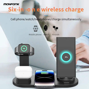 15w 3 in 1 Fast Wireless Chargers <strong>Universal</strong> Power Supply <strong>Adapter</strong> Charging for Smart Mobile Phone Earphone Watch <strong>Multifunction</strong> - Product Image 6
