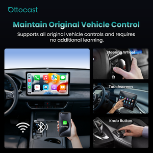Adaptador Inalámbrico CarPlay OEM, CarPlay y <span class=keywords><strong>Android</strong></span> <span class=keywords><strong>Auto</strong></span> con Bluetooth y Soporte USB, Compatibilidad Universal para Automóviles - Product Image 2
