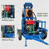 Máquina Perforadora de Pozos de Agua Móvil LY150 con Motor Diésel para Proyectos Rurales en África, Riego de Campos Agrícolas y Perforación de Pozos de Agua Potable