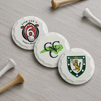 Marqueur de balle de golf personnalisé YuanJie, fait main en alliage de zinc, émail souple, accessoire de golf pour cadeau d'affaires