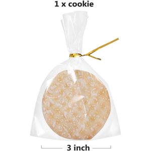200 Bolsas para Golosinas de 4'' x 6'' (10.2 x 15.3cm) con Cierres de Alambre, 6 Colores Surtidos - Bolsas de Plástico OPP Extra Gruesas de 1.4 Mil para Galletas y Dulces - Product Image 6