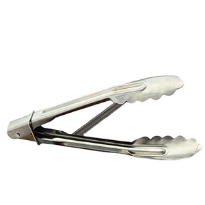 Pinces à pain en acier inoxydable de 9 pouces, pinces à barbecue, outil de cuisson multifonctionnel pour la cuisine, la maison et les buffets. - Product Image 1