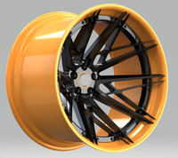 Jantes de course forgées super concaves personnalisées neuves 2 pièces 5x114.3 17 pouces 40 mm ET pour Golf 5 Polo Beetle