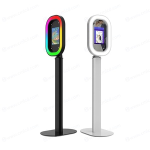 Vuông iPad Selfie Photo Booth Shell cho Wedding party sự kiện chia sẻ trạm đứng kiosk xã hội trung gian iPad photobooth máy - Product Image 6