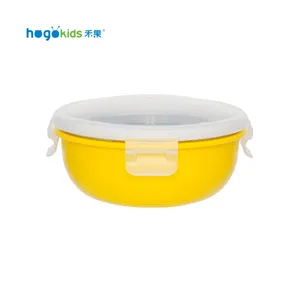 Wholesale Stainless Steel Baby Bowl Silicone Feeding Bowl With Cover