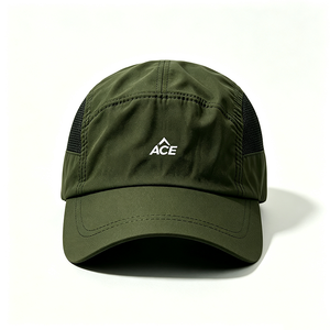 Gorra Deportiva Unisex de 5 Paneles de Lona de Secado Rápido, Ligera, con Protección UV, para Senderismo, Ciclismo, Campamento, con Logotipo ACE Personalizado - Product Image 3