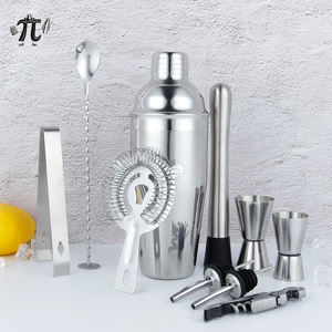 Coctelera Boston de Acero Inoxidable Plateado Paceon de 11 Piezas, con Marco de Madera de <span class=keywords><strong>Doble</strong></span> Capa, 750 ml, Reutilizable, Ecológica y Duradera - Product Image 5