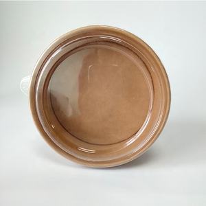 Gobelet en papier jetable, récipient imperméable pour crème glacée et bol en papier kraft brun anti-graisse de 17 oz avec couvercle en papier - Product Image 3