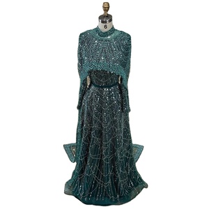 evening dresses with gloves Long Formal Off-Shoulder Dress with Gloves