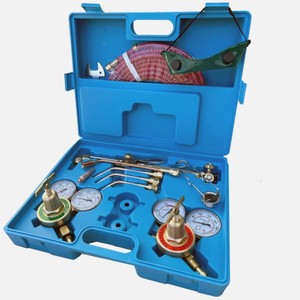 Kit de soudage et de découpe tout en cuivre, chalumeau à acétylène avec manomètres et flexibles pour travaux métalliques - Product Image 5