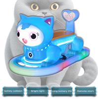 Voitures tamponneuses électriques manèges au parc d'attractions extérieur et intérieur enfants et adultes Dodgem alimenté par batterie adorable tour de chat