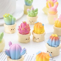 Miniatures décoratives DIY en forme de cactus succulents réalistes à thème expressif, accessoires pour sacs surprises