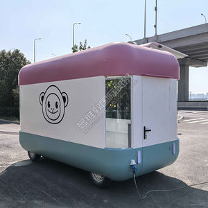 定制电动餐车移动小吃店快餐车不锈钢玻璃纤维用于冰淇淋糖果薯片热狗防锈 - Product Image 5