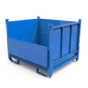 DJ <span class=keywords><strong>Metal</strong></span> Industrial Turnover Iron Box <span class=keywords><strong>Storage</strong></span> Rack Matériau pliant Cadre en plaque d'acier <span class=keywords><strong>Cage</strong></span> d'empilage pour le stockage d'équipement de cargaison - Product Image 2