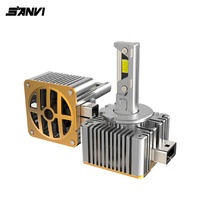 Ampoule LED haute puissance Sanvi série D D1S-D5S 12V 55W, nouvelle, 10000 lumens, compatible universellement pour les phares de voiture