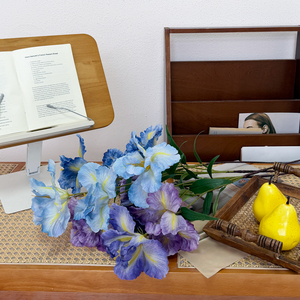 Fleur artificielle iris, directement de l'usine, sans entretien, pour bureaux et espaces de coworking, accents botaniques - Product Image 5