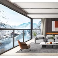 Ventanas colgantes dobles de aleación de aluminio de elevación eléctrica personalizadas de gama alta Invisible inteligente fijo para villas apartamentos