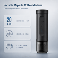 Machine à expresso portable OEM 20 bars, 7800 mAh, auto-chauffante, avec logo personnalisé gravé au laser, pour importateurs et comptes commerciaux