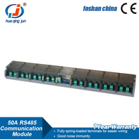 Module de relais Huaqingjun 32 canaux RS485 Modbus RTU HF165F-50A Hongfa, carte de relais simple ouverture 50A 12/24VDC pour système SCADA