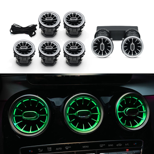 Éclairage d'ambiance intérieur amélioré W205, 3 couleurs, <span class=keywords><strong>64</strong></span> couleurs, pour grilles de ventilation Mercedes-Benz Classe <span class=keywords><strong>C</strong></span> W205 GLC X253, lumière de ventilation 12V A/<span class=keywords><strong>C</strong></span> - Product Image 5