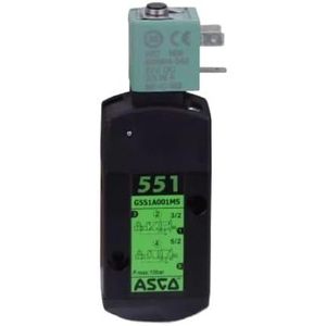 Solénoïde pneumatique <span class=keywords><strong>G551a001ms</strong></span> 3/2 voies normalement fermé 110 V CA, taille de port 1/4 pouce, neuf, original, pour automatisation industrielle programmable - Product Image 1