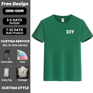 T-shirts unisexes en coton 100% de haute qualité, impression et broderie de logo, 190g, coupe classique, t-shirts pour hommes - Product Image 6
