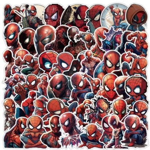 Ensemble d'autocollants en résine personnalisés, 500 designs, 50 pièces/sortis, collection de super-héros, <span class=keywords><strong>Spiderman</strong></span>, autocollants pour enfants pour la décoration - Product Image 2