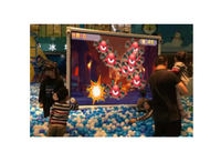 Jeux interactifs de projection au sol et sur les murs pour enfants, 60 ips, avec commandes tactiles, sur le thème des animaux et des dinosaures