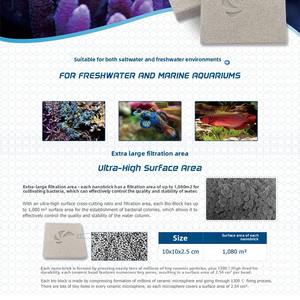 Mai guang Modern Nano Bricks Filter kugeln für anaerobe Ziegel für Aquarium Meerwasser Korallen tank Wasser reinigung Nitrat reduzierung - Product Image 2