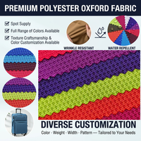 Tissu en polyester 100 % jacquard Oxford 600D résistant à l'abrasion pour sacs à main, sacs à dos, bagages, tentes et textiles de maison – Vente en gros
