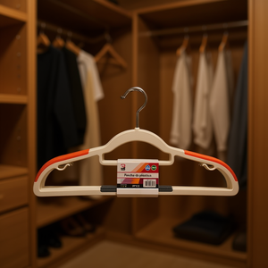 Plastic Hangers Wet And Dry Clothes Hangers 5Pcs Pack For Wardrobe Storage - Product Image 2