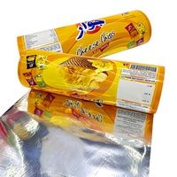 Film barrière laminé BOPP de qualité alimentaire, film d'emballage écologique pour chips de banane naturelles