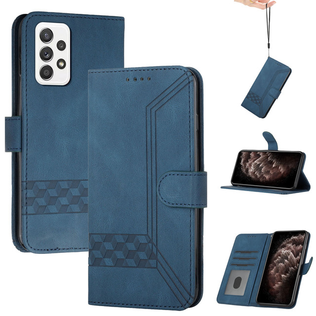 LeYi Phone Cases Accessories Protective Frame Card Slot Holder Leather Flip Wallet Mobile for Samsung Galaxy A52 A52S 5G S26 FE