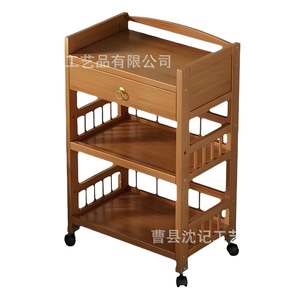 KJ Storage Cart With 1 Drawer And Wheels For <b>Water</b> Bottles Multi Layer Shelf Standing Type Capacity Over <b>5L</b> - Product Image 5