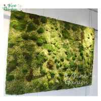 Mousse verte artificielle plantes d'herbe de décoration panneau mural de fond retrousser jardin vertical d'intérieur en plastique personnaliser