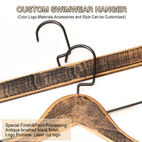 Cintres de présentation de forme corporelle LINDON en bois pour lingerie, maillots de bain, bikinis, vêtements pour enfants