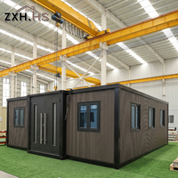 Choix d'hébergement économique avec processus de production standardisé, maison préfabriquée, maison modulaire en conteneur de 20 pieds, 2 chambres