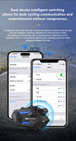 Casque de moto C65, système de communication par interphone pour groupe de 8 personnes