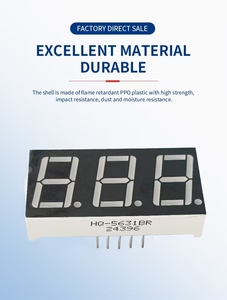 New trends Indoor 0.56 Inches Green Seven <strong>Segment</strong> Common Cathode Anode <strong>Led</strong> <strong>Display</strong> 3 <strong>Digit</strong> <strong>7</strong> <strong>Segment</strong> <strong>Displays</strong> - Product Image 6