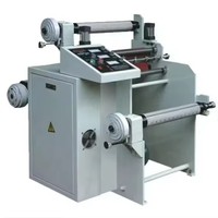 QK-320 automatique auto-adhésif papier autocollant rouleau coupe refendage rembobineuse PVC étiquette cutter slitter-winder