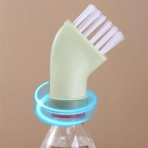 Cepillo de Limpieza Multiusos Creativo, Se Puede Conectar a Botellas de Agua Mineral, Cepillo de Limpieza de Doble Uso en Seco y Húmedo, Cepillo para Espacios Estrechos del Hogar - Product Image 6