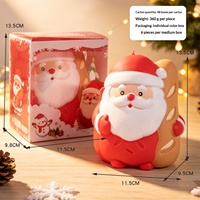 Grand jouet à presser Père Noël en TPR à rebond lent, anti-stress, amusant pour la décompression, vente en gros d'usine, petit cadeau