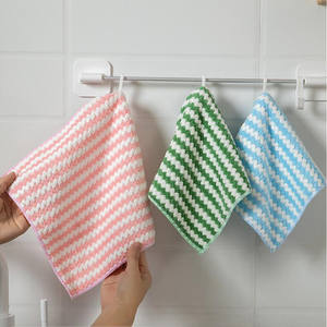 Paño de cocina ondulado, absorbente, sin pelusas, adecuado para limpieza del hogar y uso en la cocina, paño de cocina fácil de usar/deshidratante - Product Image 3