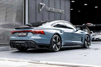 Pour Audi ETron GT : Kit Carrosserie Style FD - Lame Avant, Jupes Latérales, Diffuseur et Spoiler en Fibre de Carbone pour Amélioration ETron GT